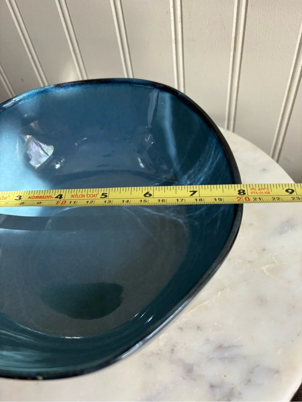 Artefact by Front of the House Ceramic Indigo Serving Bowl Blue Glaze Designer